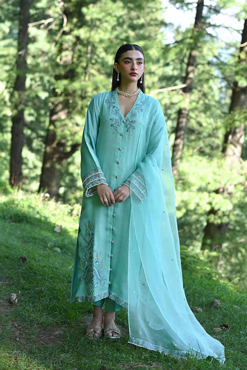 Hue Pret | Farasha Luxury Pret | Noya - Aqsa Fabrics