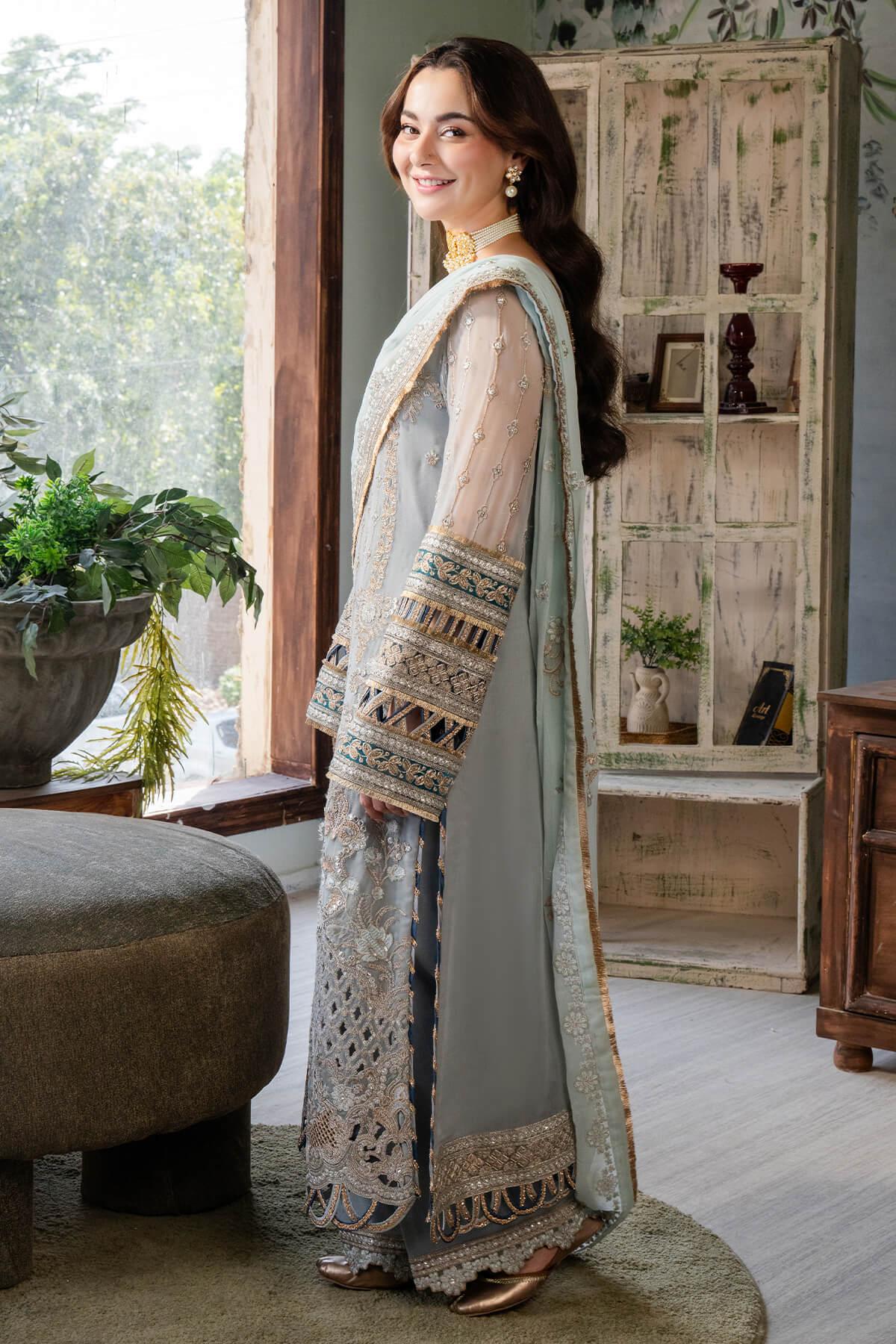 Imrozia Premium | Naina Chiffon | I-190 Rumman - Aqsa Fabrics