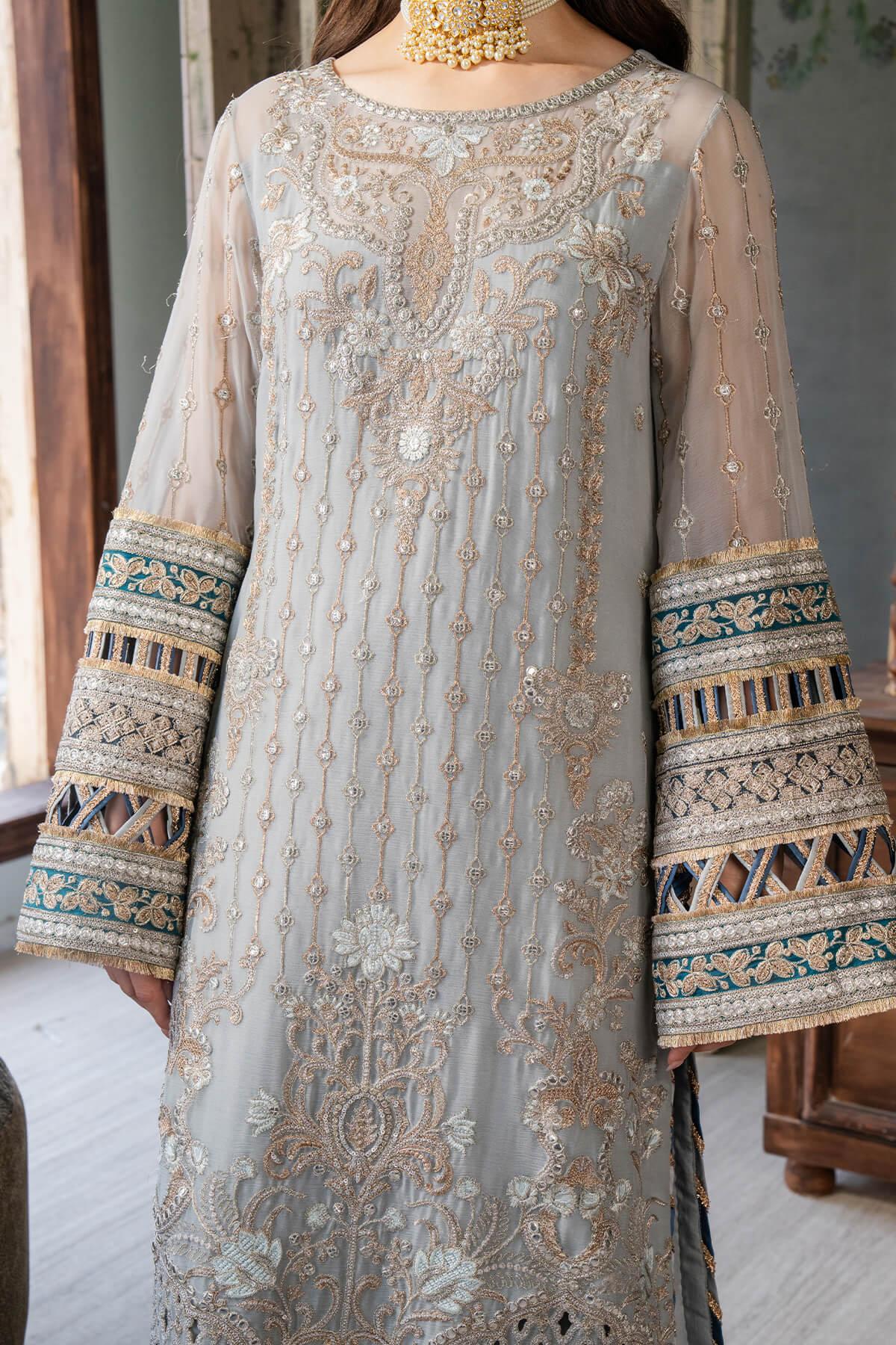 Imrozia Premium | Naina Chiffon | I-190 Rumman - Aqsa Fabrics