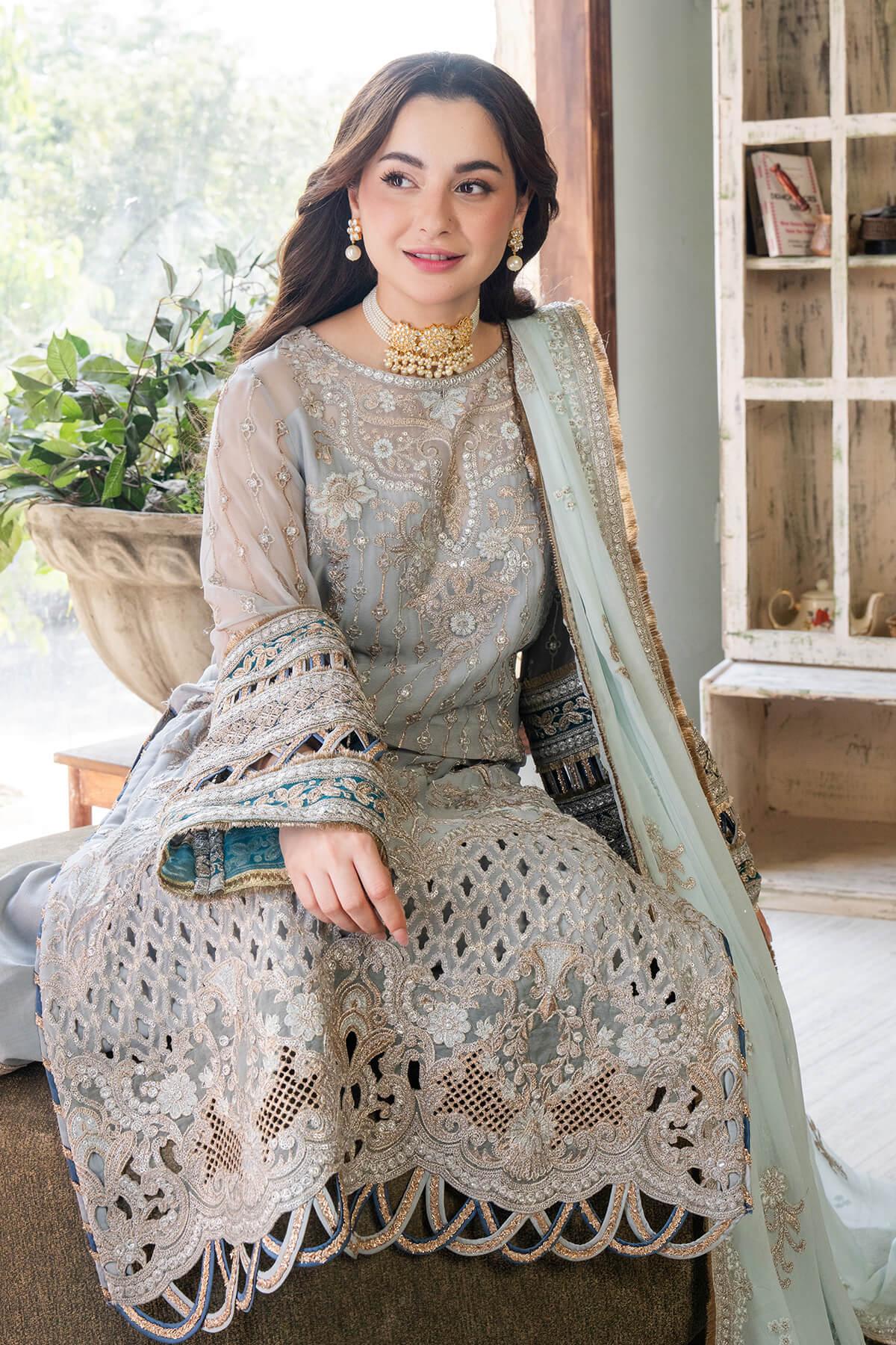 Imrozia Premium | Naina Chiffon | I-190 Rumman - Aqsa Fabrics
