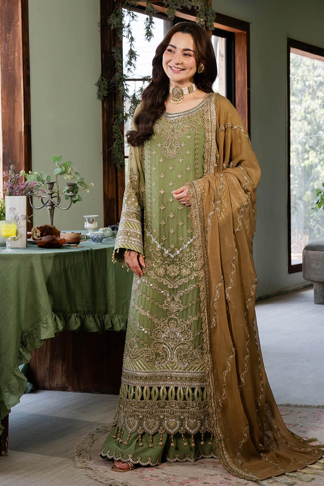 Imrozia Premium | Naina Chiffon | I-191 Aabia - Aqsa Fabrics