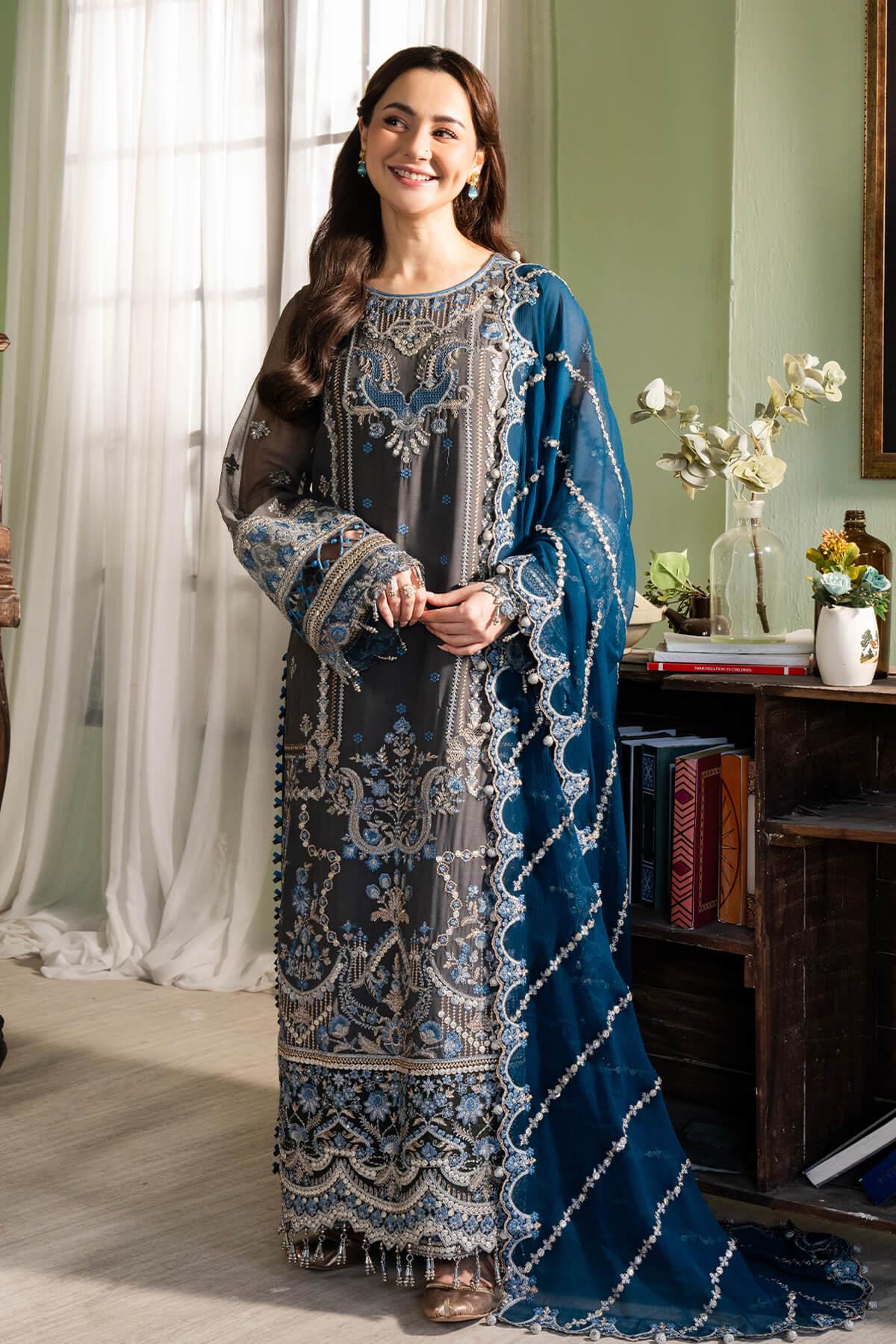 Imrozia Premium | Naina Chiffon | I-192 Nazaha - Aqsa Fabrics