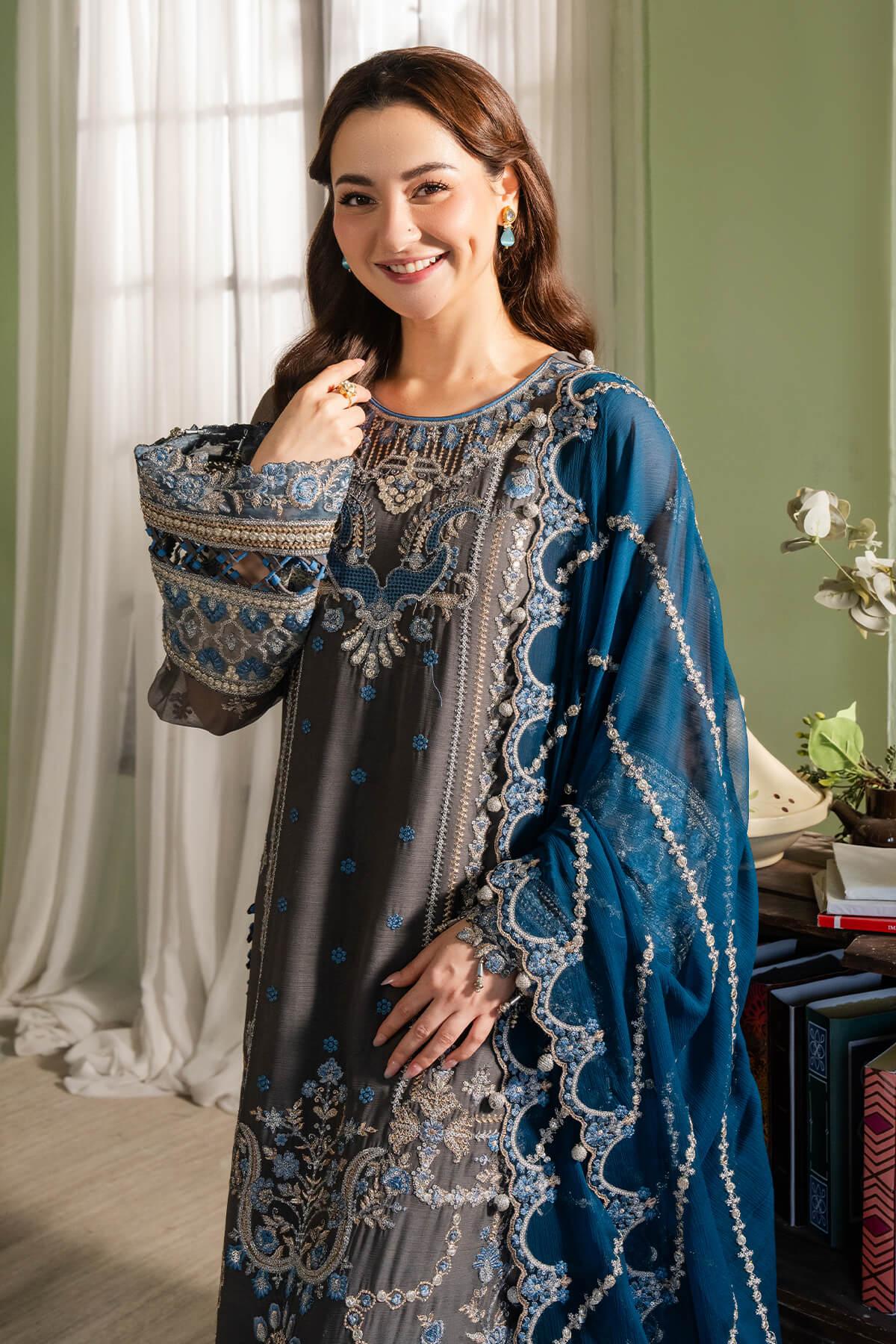 Imrozia Premium | Naina Chiffon | I-192 Nazaha - Aqsa Fabrics