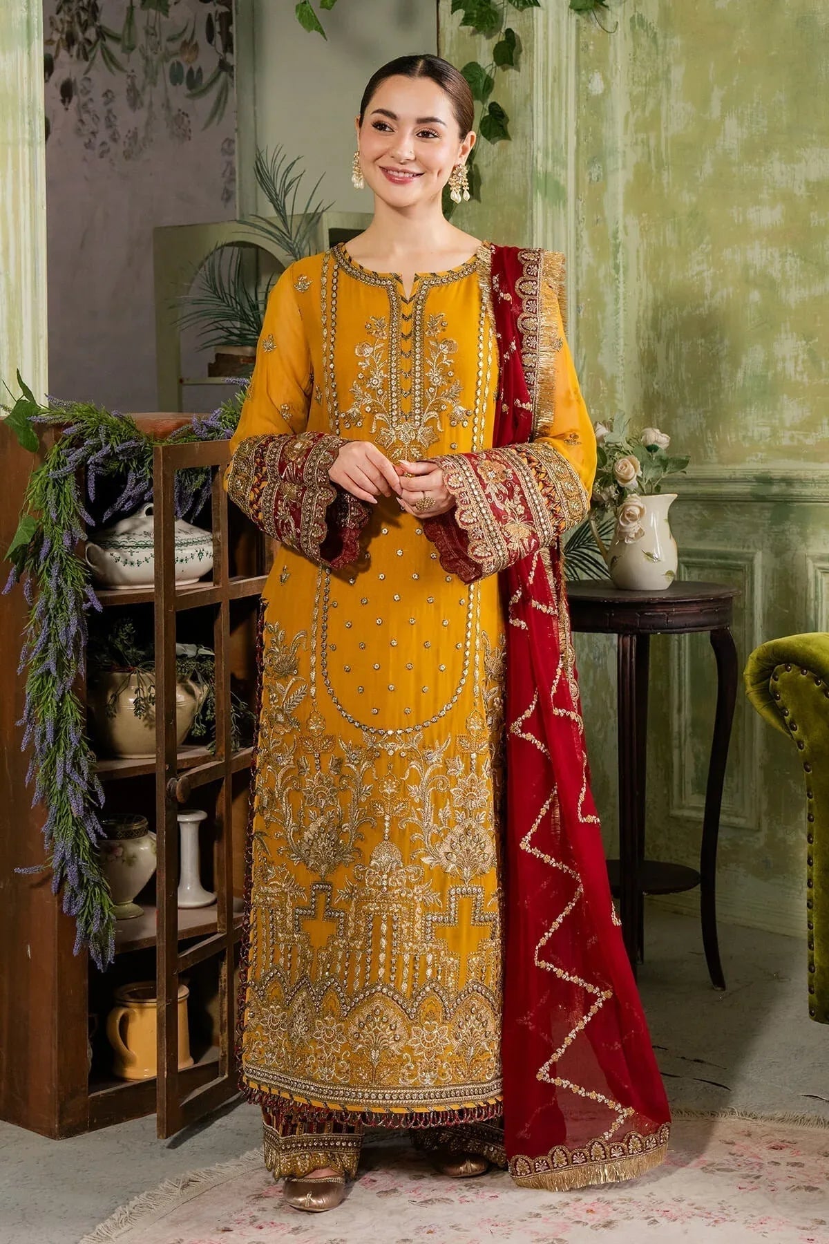 Imrozia Premium | Naina Chiffon | I-196 Naaz - Aqsa Fabrics