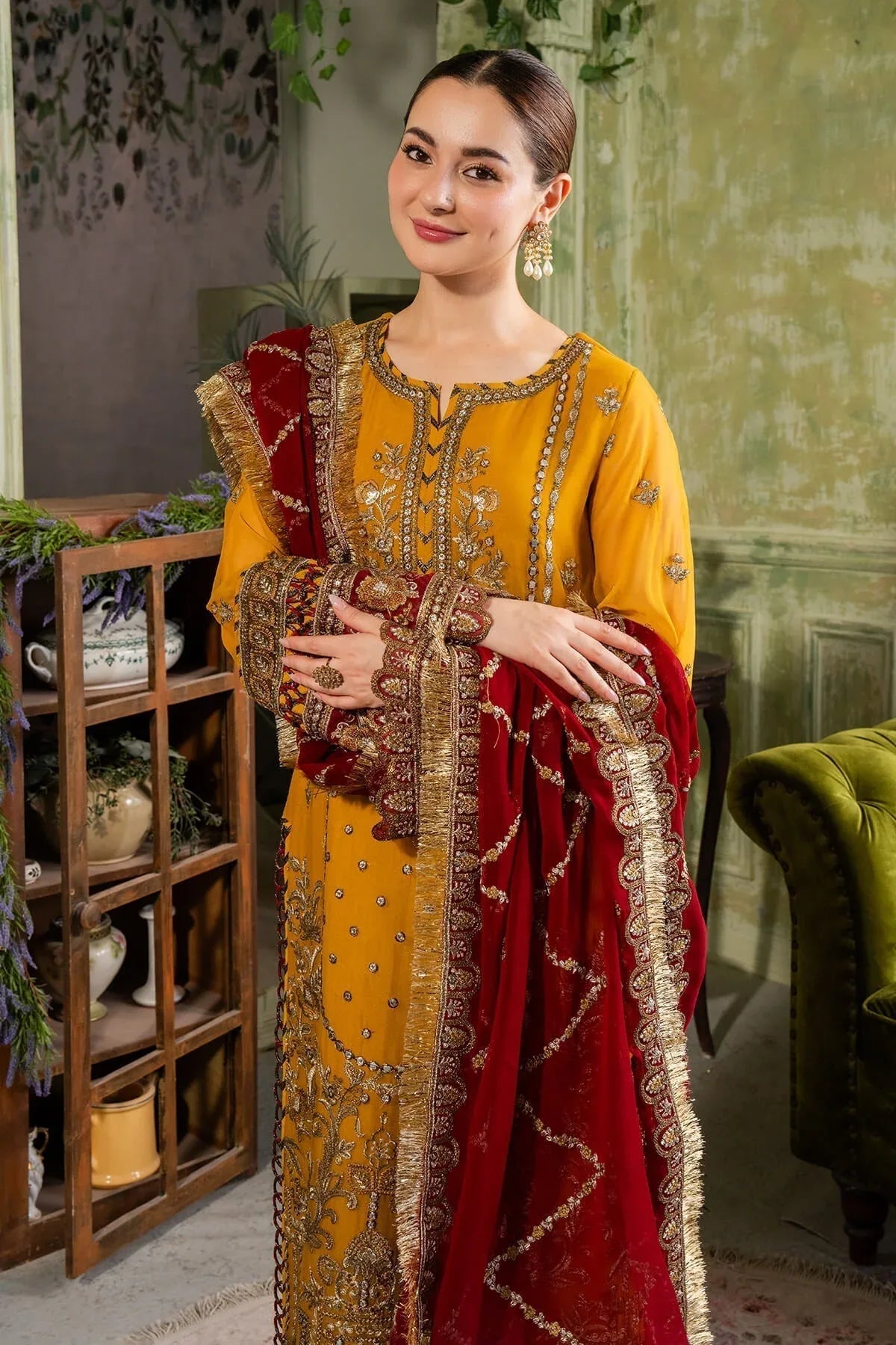 Imrozia Premium | Naina Chiffon | I-196 Naaz - Aqsa Fabrics