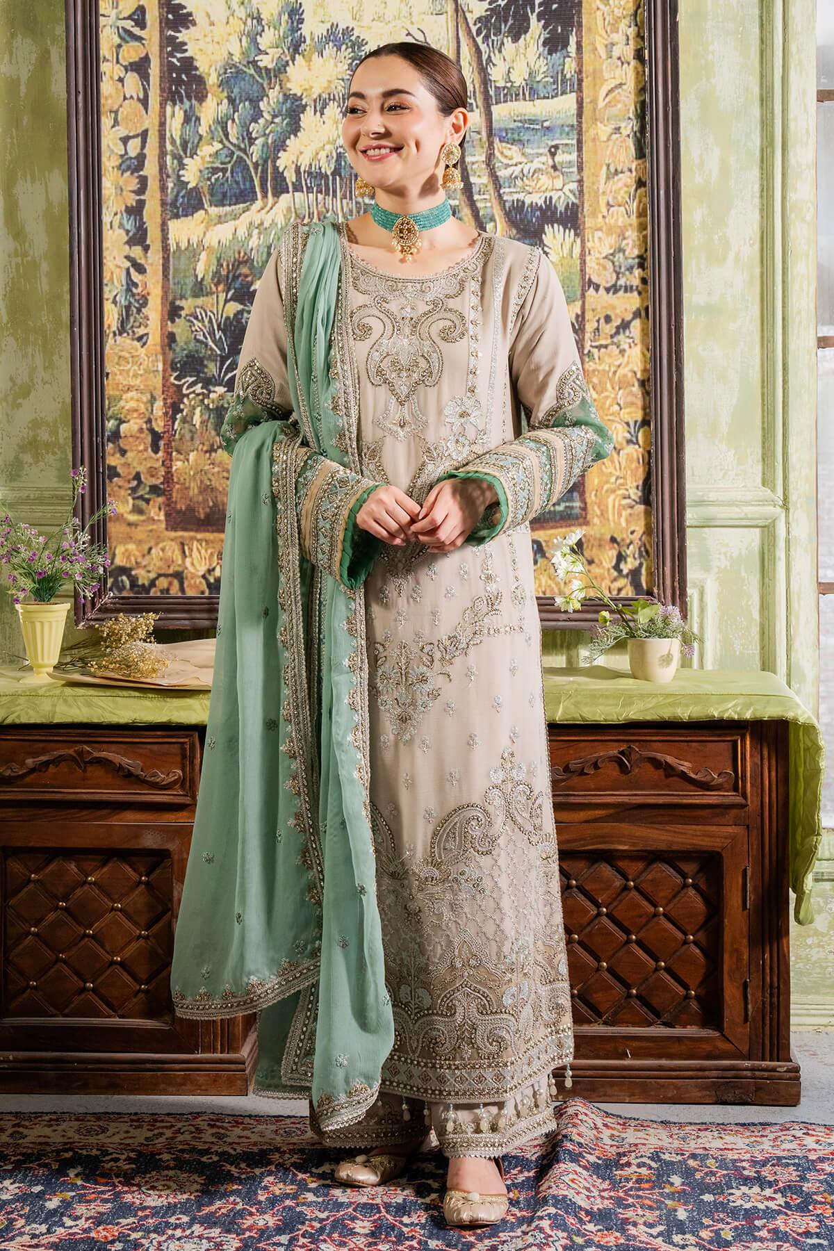 Imrozia Premium | Naina Chiffon | I-198 Beena - Aqsa Fabrics