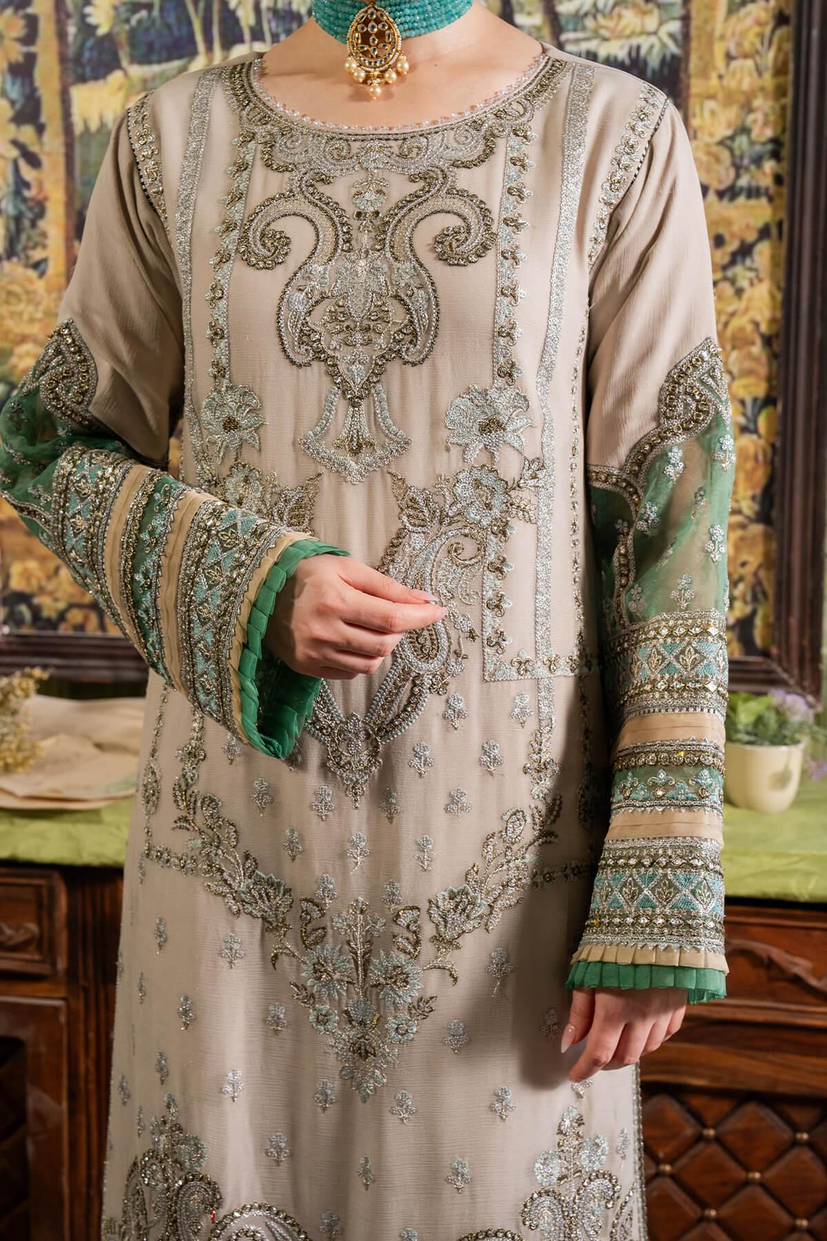 Imrozia Premium | Naina Chiffon | I-198 Beena - Aqsa Fabrics