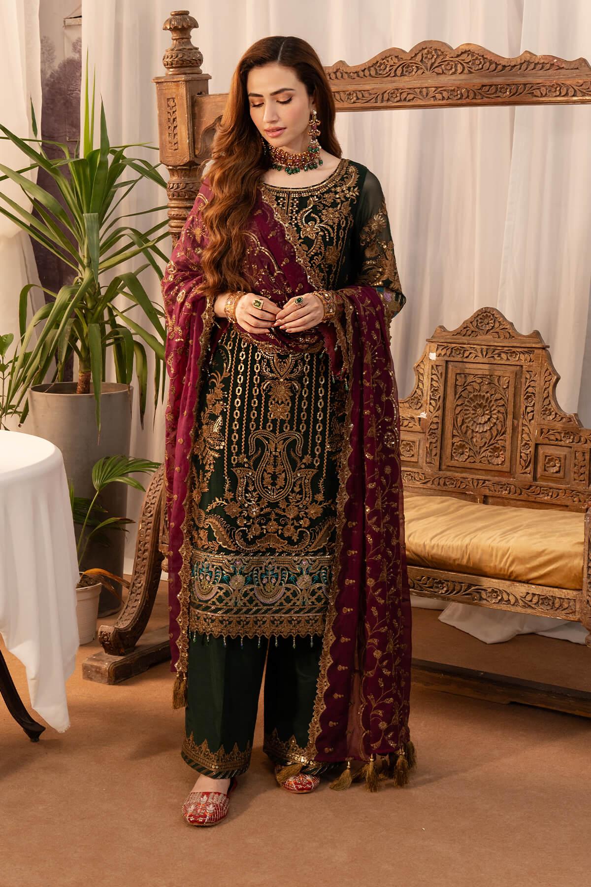 Imrozia Premium | Noor Jahan Formals | I-204 Mehak - Aqsa Fabrics