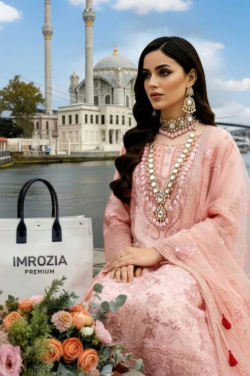 Imrozia Premium | Mehr e Mah | I-242 Meleknaaz - Aqsa Fabrics