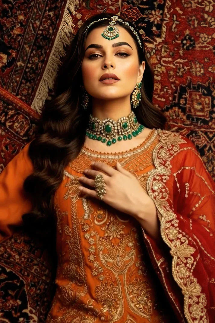 Imrozia Premium | Mehr e Mah | I-244 Esmara - Aqsa Fabrics