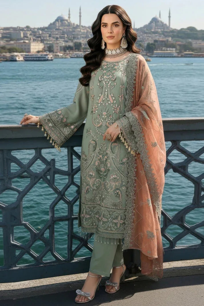 Imrozia Premium | Mehr e Mah | I-245 Dilara Sultan - Aqsa Fabrics