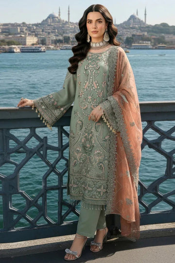 Imrozia Premium | Mehr e Mah | I-245 Dilara Sultan - Aqsa Fabrics