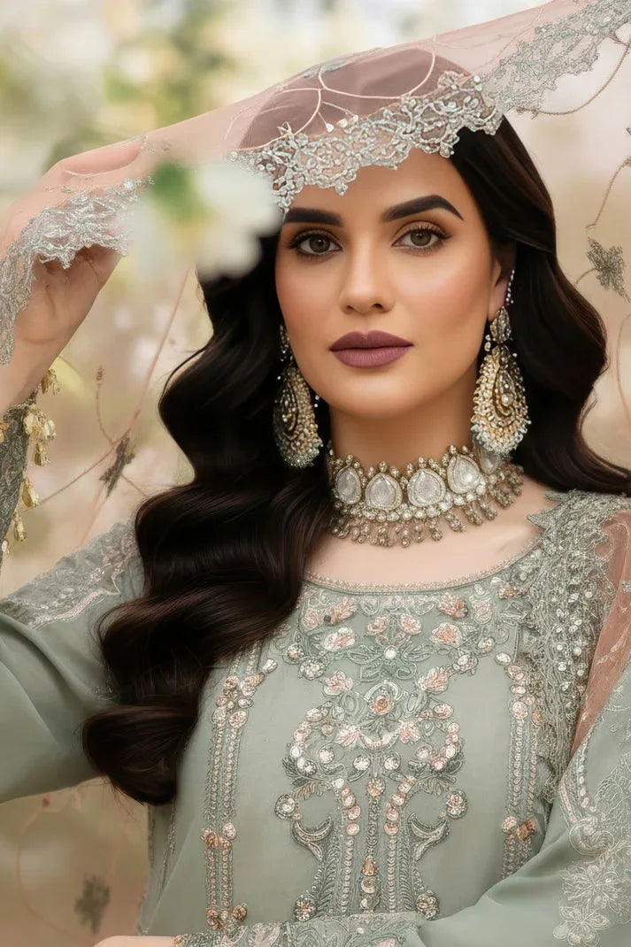 Imrozia Premium | Mehr e Mah | I-245 Dilara Sultan - Aqsa Fabrics