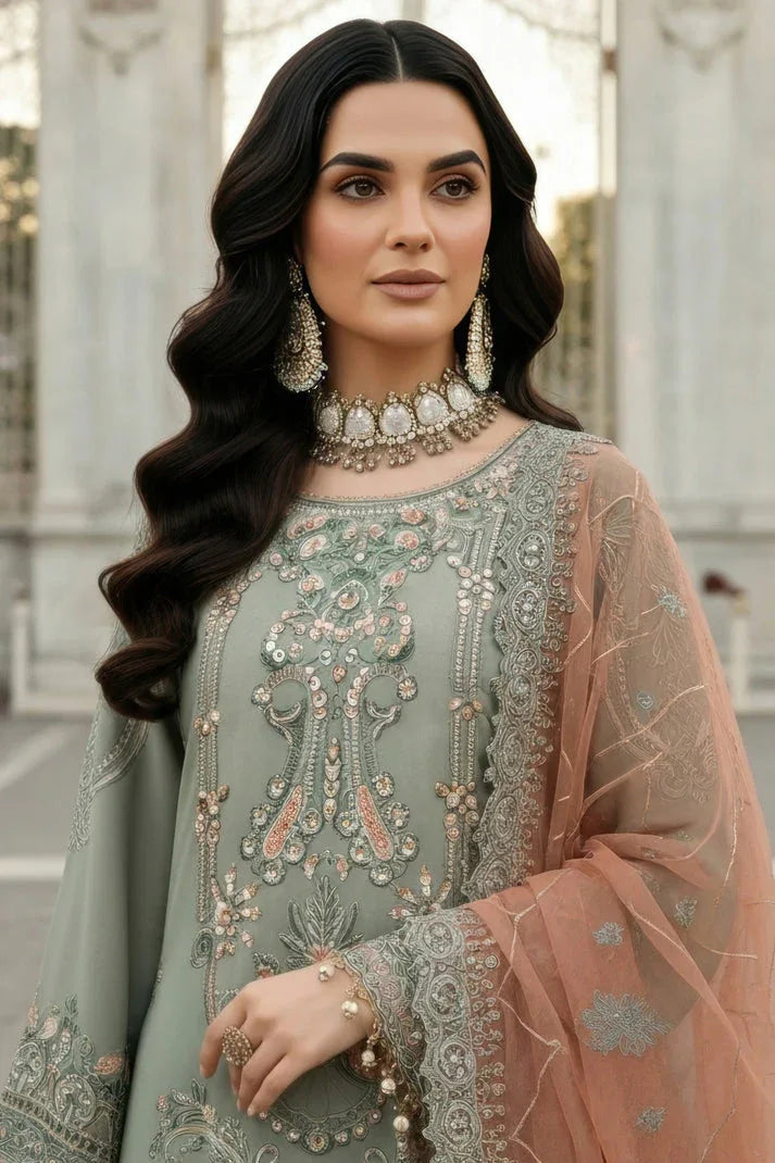Imrozia Premium | Mehr e Mah | I-245 Dilara Sultan - Aqsa Fabrics