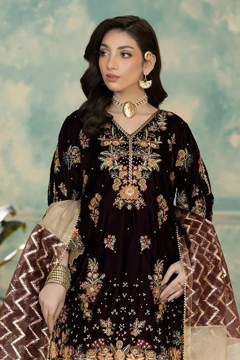 Imrozia Premium | Rukh e Makhmal | Roshni - Aqsa Fabrics