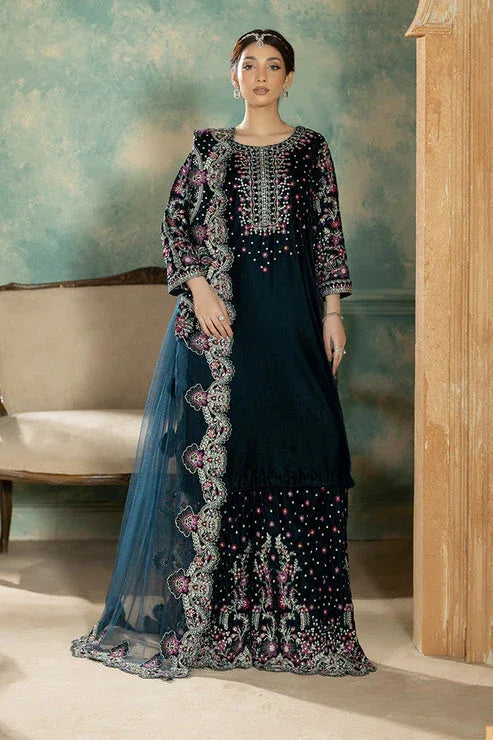 Imrozia Premium | Rukh e Makhmal |  Aabroo - Aqsa Fabrics
