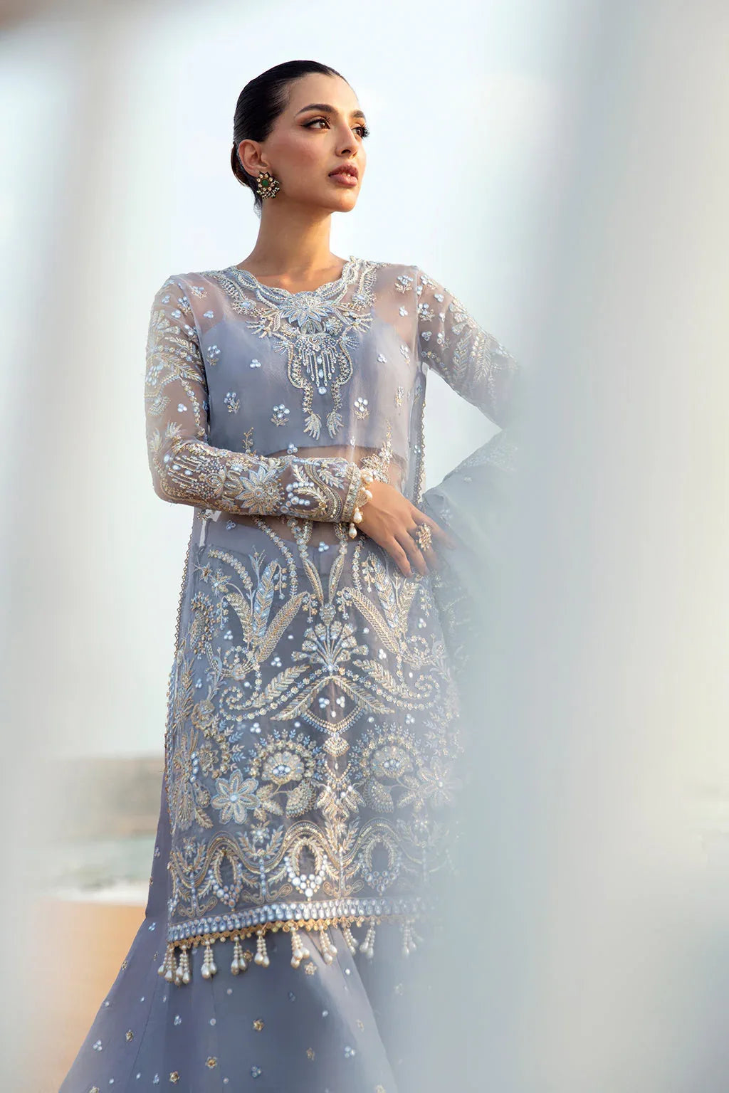 Afrozeh | Dastangoi Wedding Formal'24 | AWE-01 NASHMIA - Aqsa Fabrics