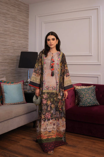Muntaha | Luxury Kaftans | Zarvaan - Aqsa Fabrics