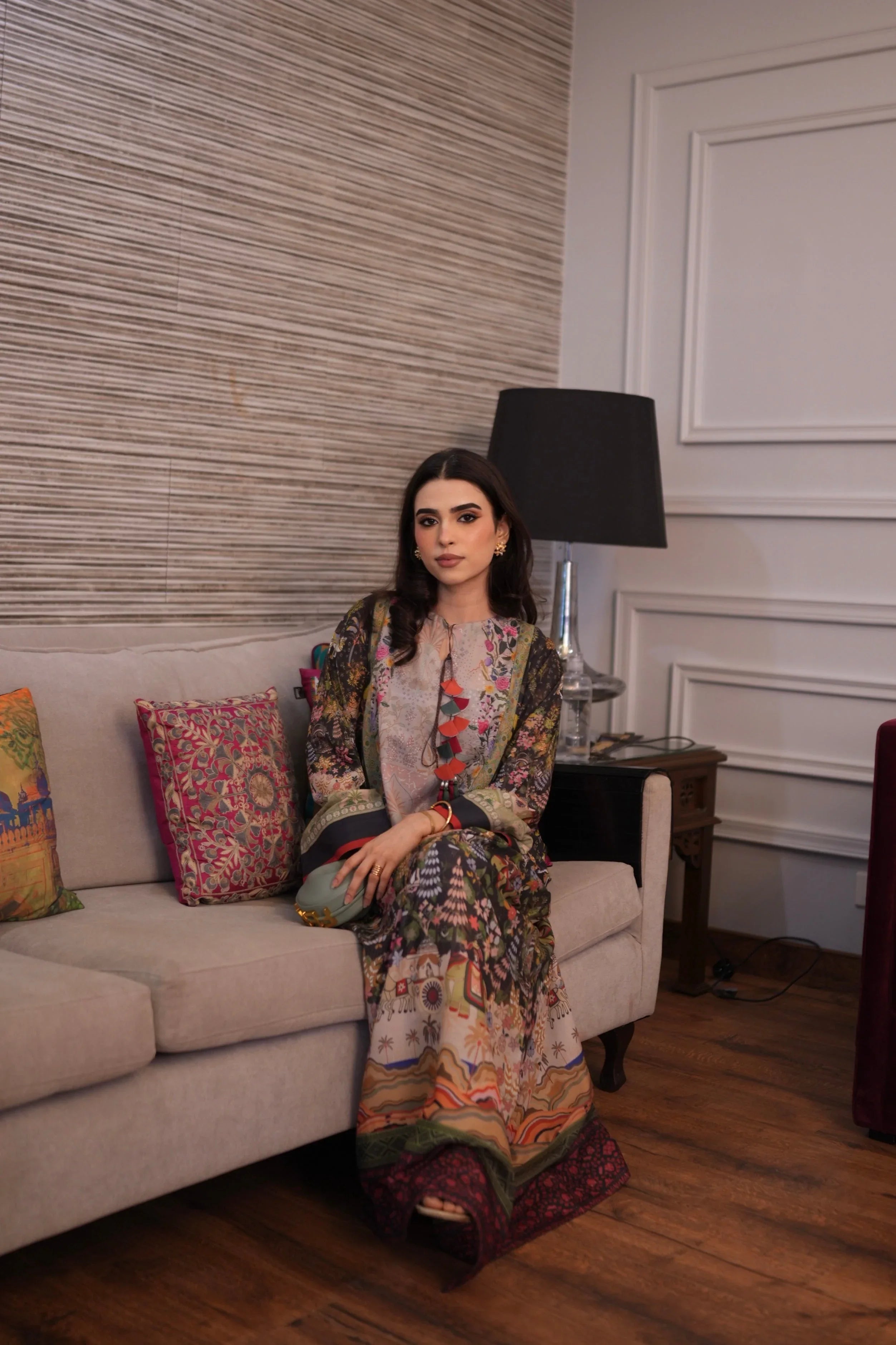 Muntaha | Luxury Kaftans | Zarvaan - Aqsa Fabrics