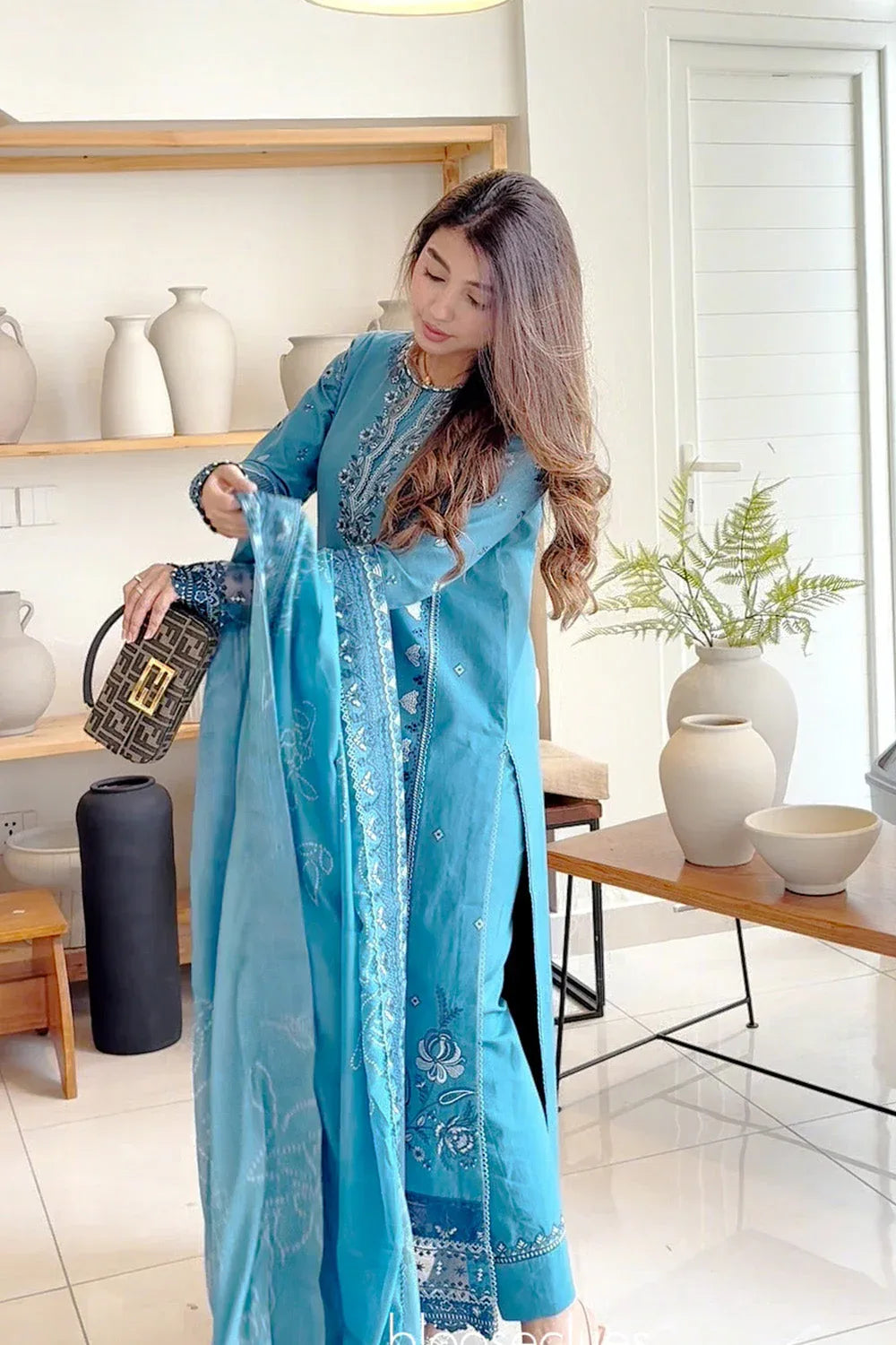 Maryum N Maria | Elara 25 |BLUE MOON - MS50370 - Aqsa Fabrics