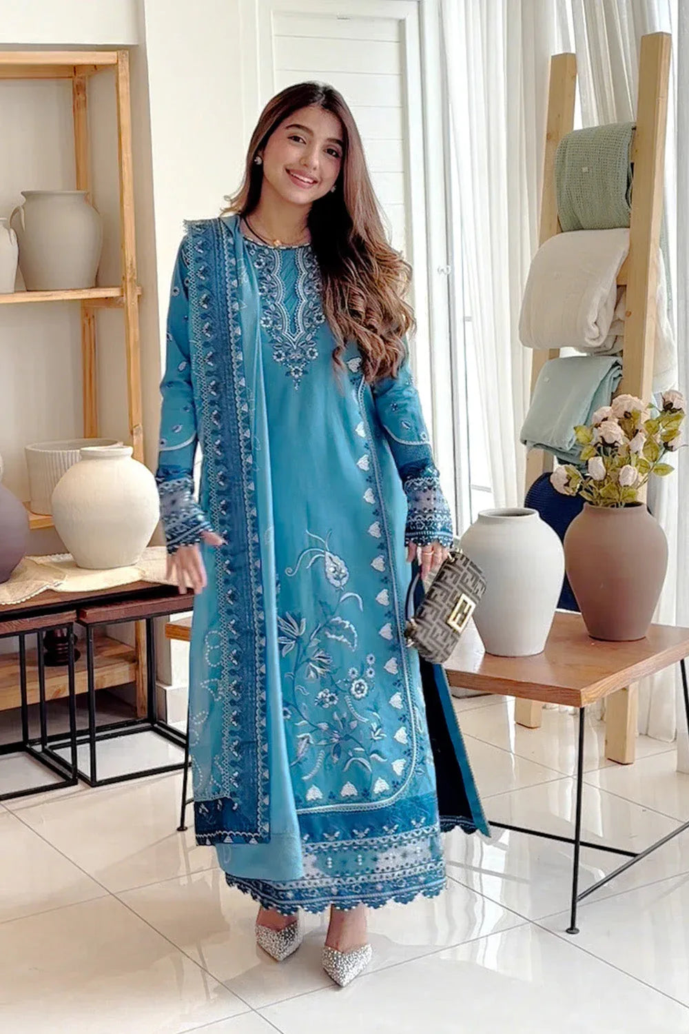 Maryum N Maria | Elara 25 |BLUE MOON - MS50370 - Aqsa Fabrics