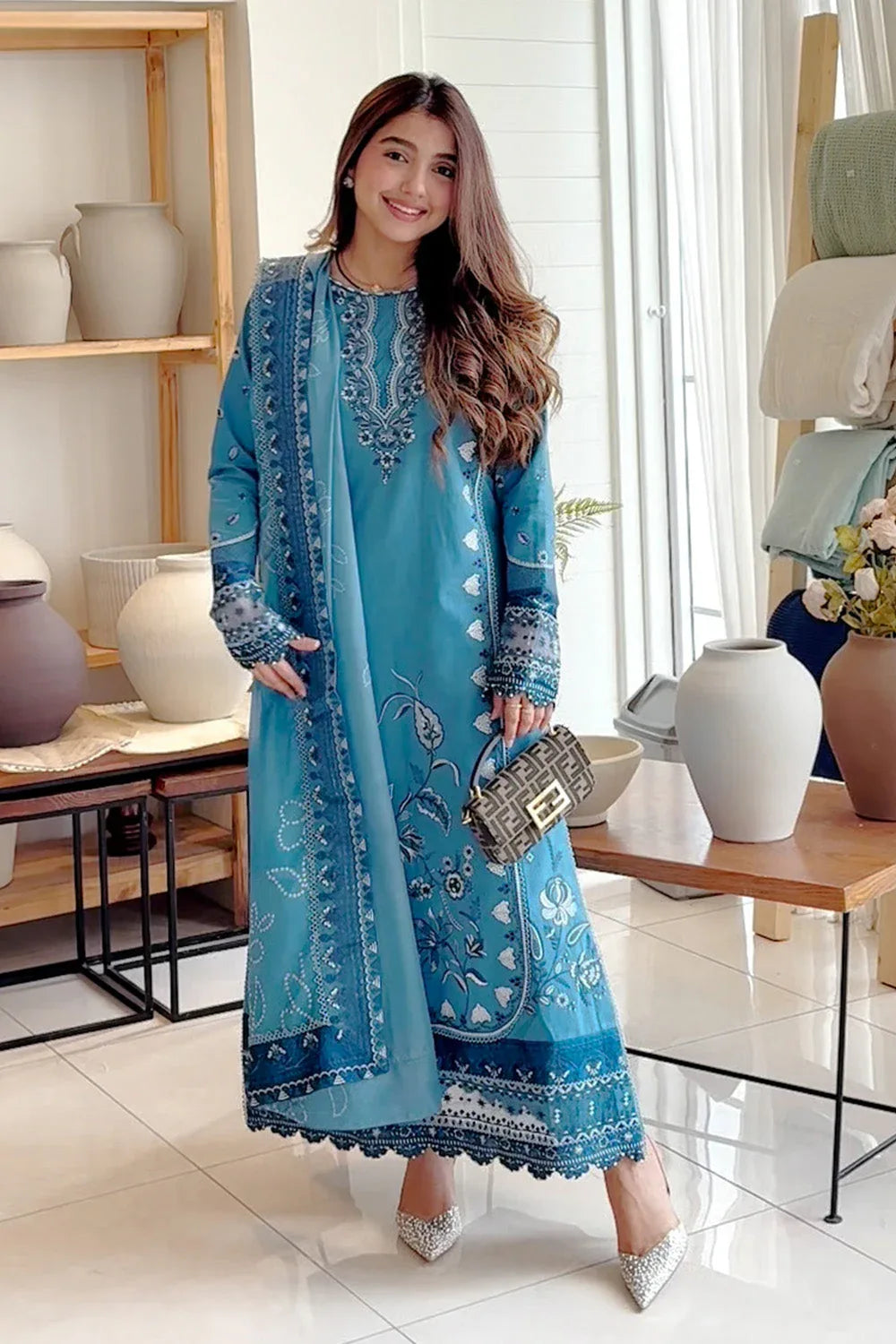 Maryum N Maria | Elara 25 |BLUE MOON - MS50370 - Aqsa Fabrics