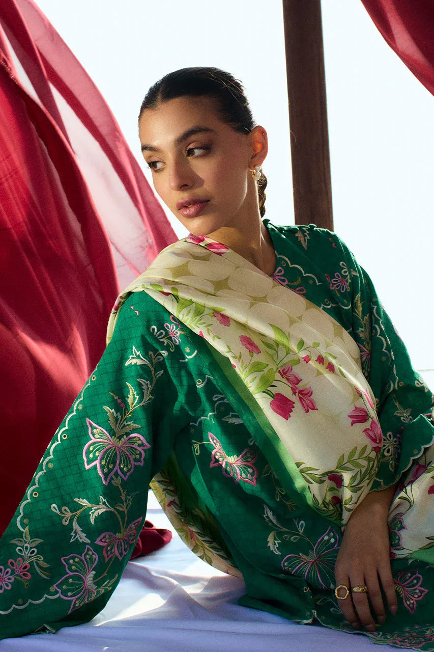 Sania Maskatiya | Luxury Lawn 25 | Jehan (B) - Aqsa Fabrics