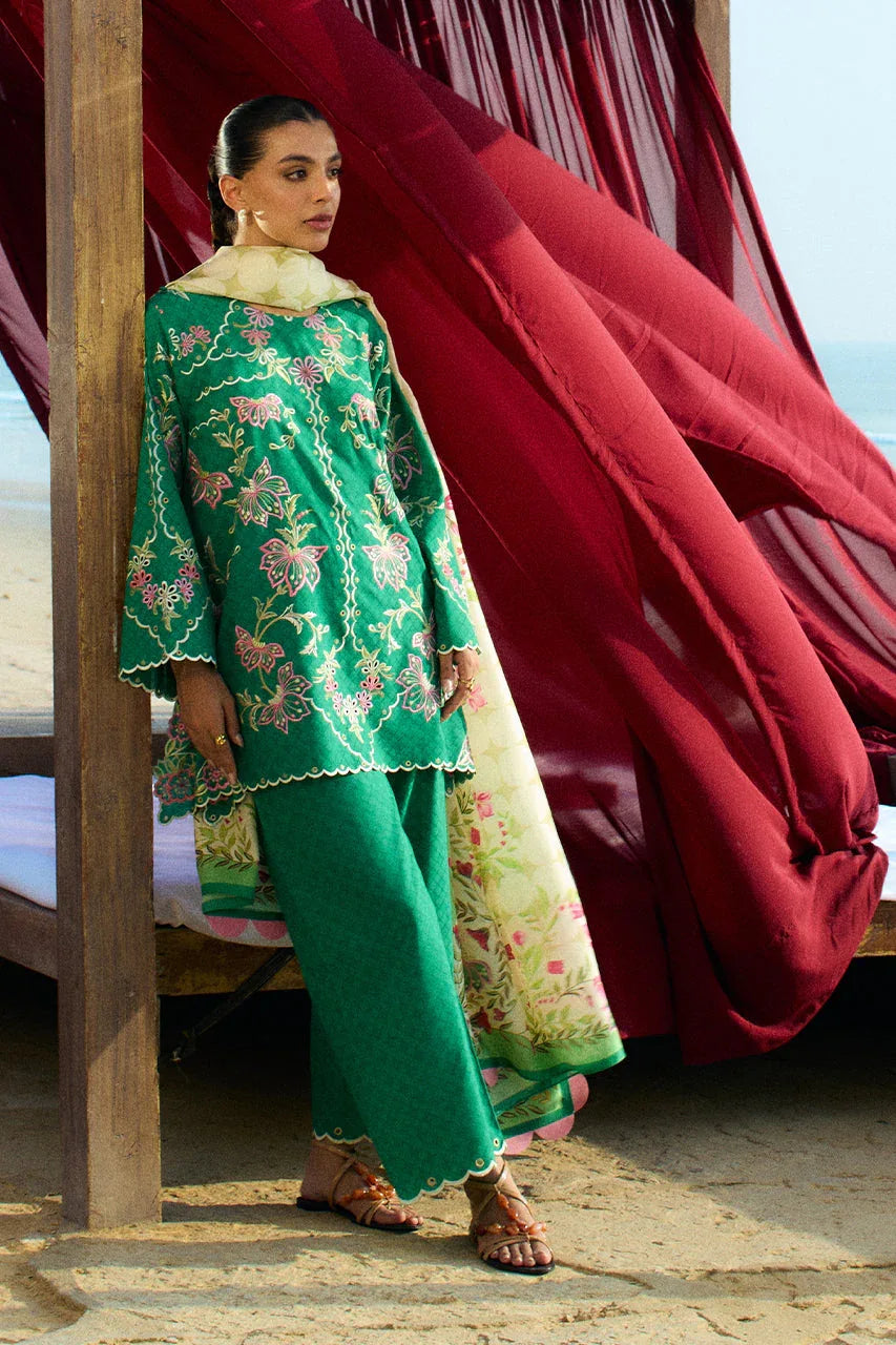 Sania Maskatiya | Luxury Lawn 25 | Jehan (B) - Aqsa Fabrics