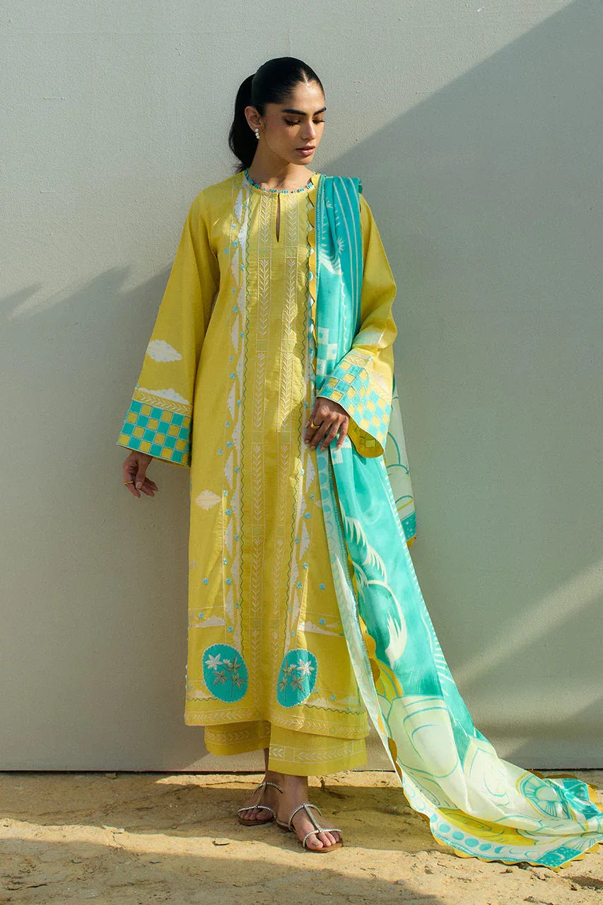Sania Maskatiya | Luxury Lawn 25 | Vivi (A) - Aqsa Fabrics
