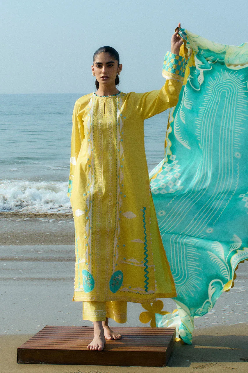 Sania Maskatiya | Luxury Lawn 25 | Vivi (A) - Aqsa Fabrics
