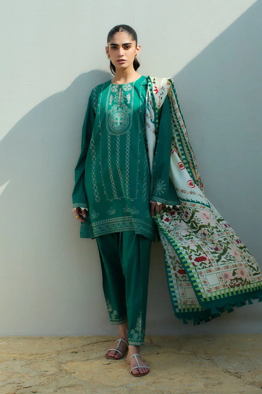 Sania Maskatiya | Luxury Lawn 25 | Tami (B) - Aqsa Fabrics