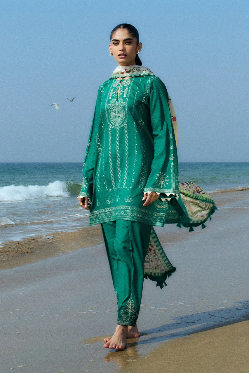 Sania Maskatiya | Luxury Lawn 25 | Tami (B) - Aqsa Fabrics