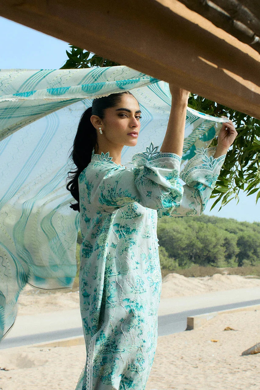 Sania Maskatiya | Luxury Lawn 25 | Myra (A) - Aqsa Fabrics