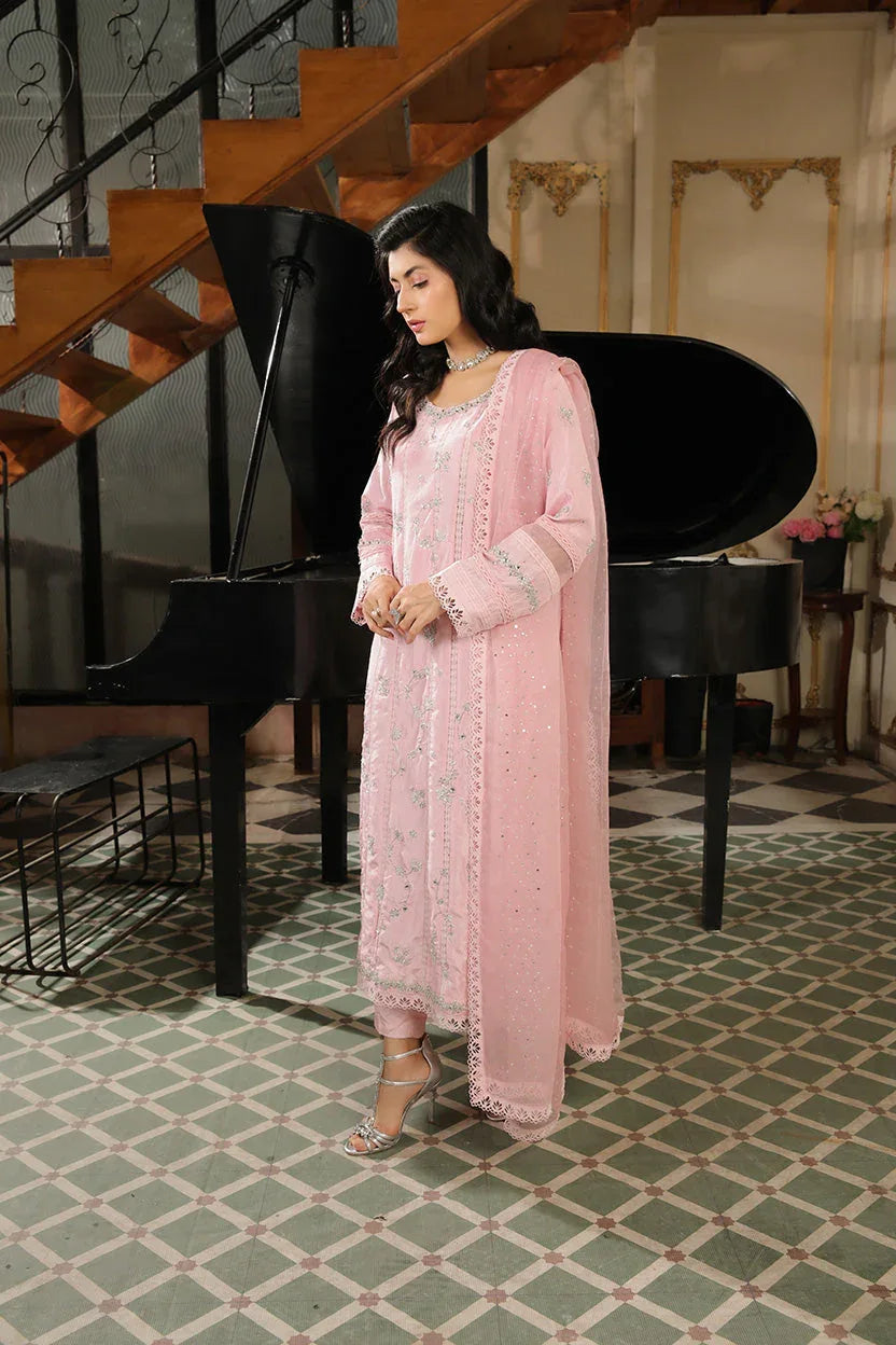 Muntaha | Baad e Saba | Kyra - Pink - Aqsa Fabrics