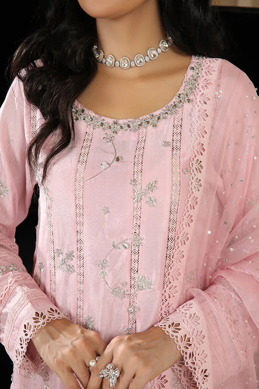 Muntaha | Baad e Saba | Kyra - Pink - Aqsa Fabrics