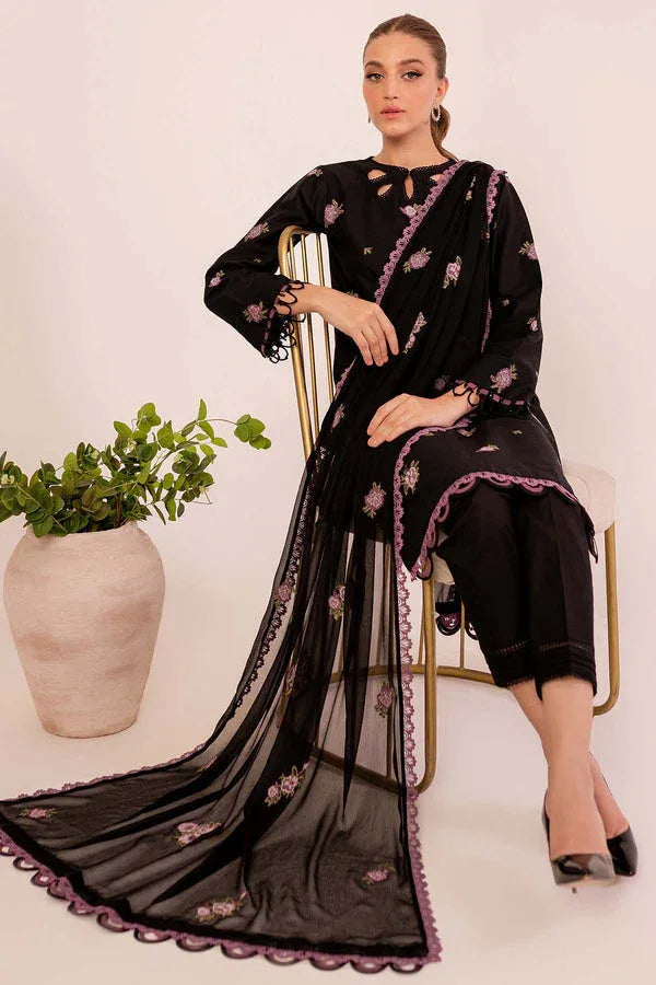 Farasha | Summer Weaves Embroidered Lawn | MYSTIQUE - Aqsa Fabrics