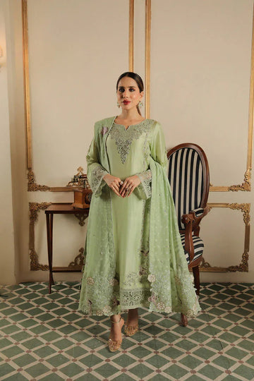 Muntaha | Baad e Saba | Zoya  Pistachio - Aqsa Fabrics