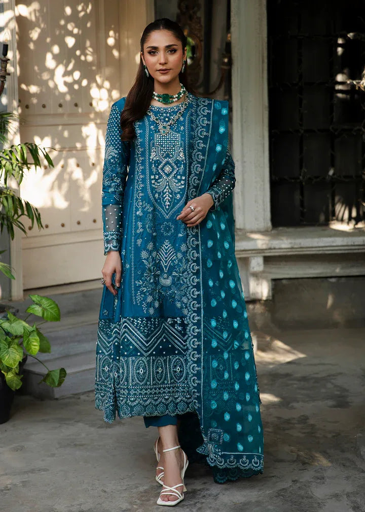 Maria Osama Khan | Rang e Noor Eid Edit | Neel Kamal - Aqsa Fabrics