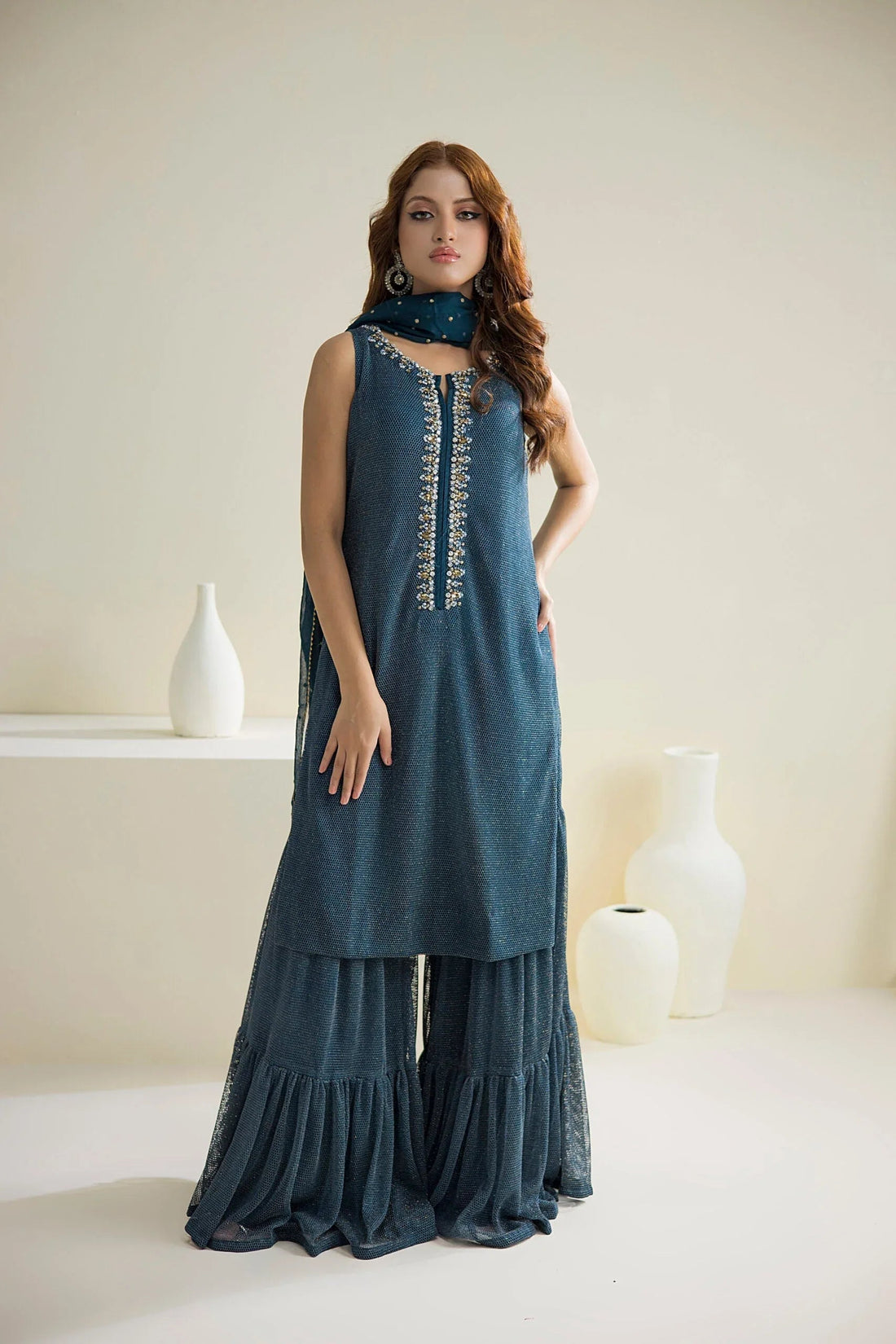 Farhat Jahan | Luxury Pret | Camille - Aqsa Fabrics