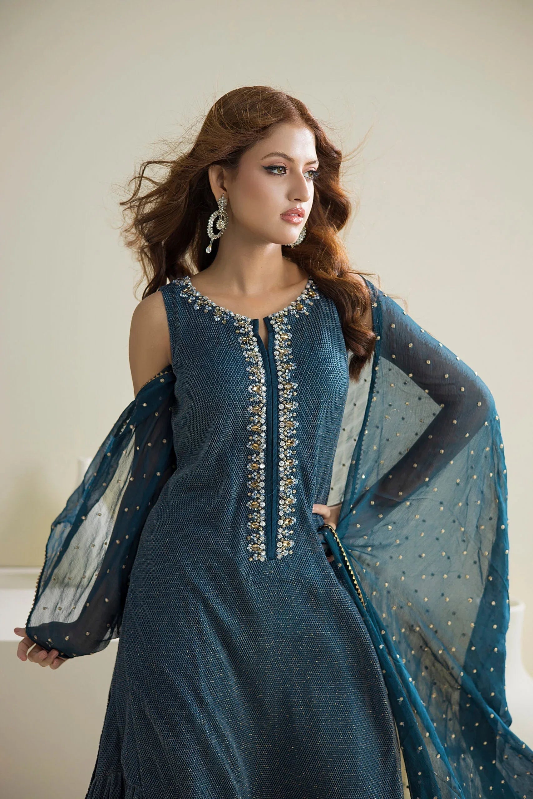 Farhat Jahan | Luxury Pret | Camille - Aqsa Fabrics
