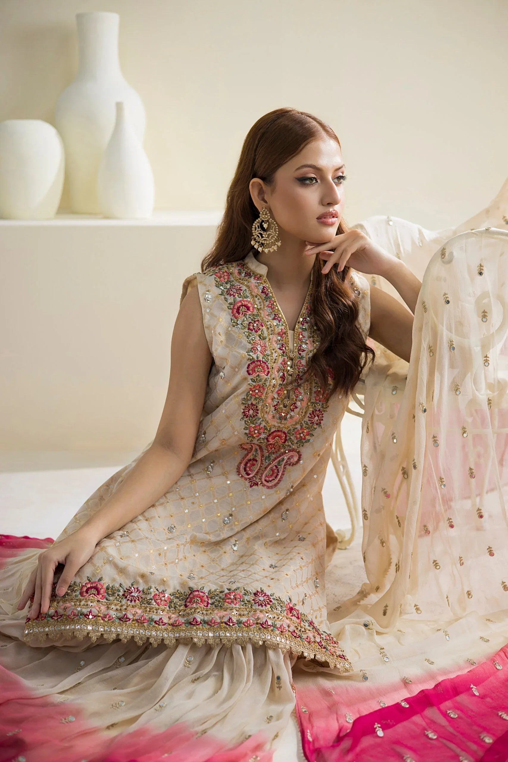 Farhat Jahan | Luxury Pret | Chaandni - Aqsa Fabrics