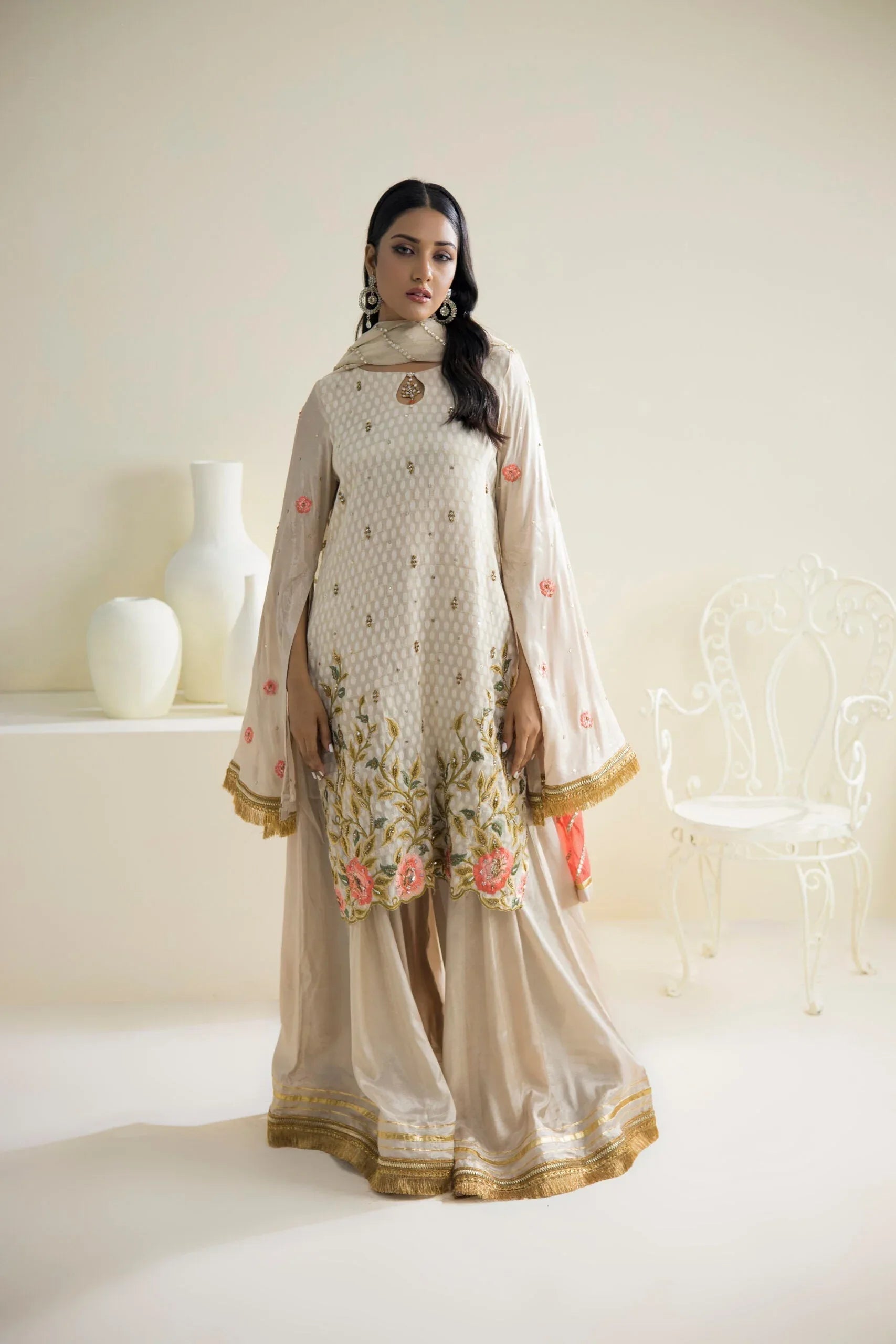 Farhat Jahan | Luxury Pret | Qainaat - Aqsa Fabrics