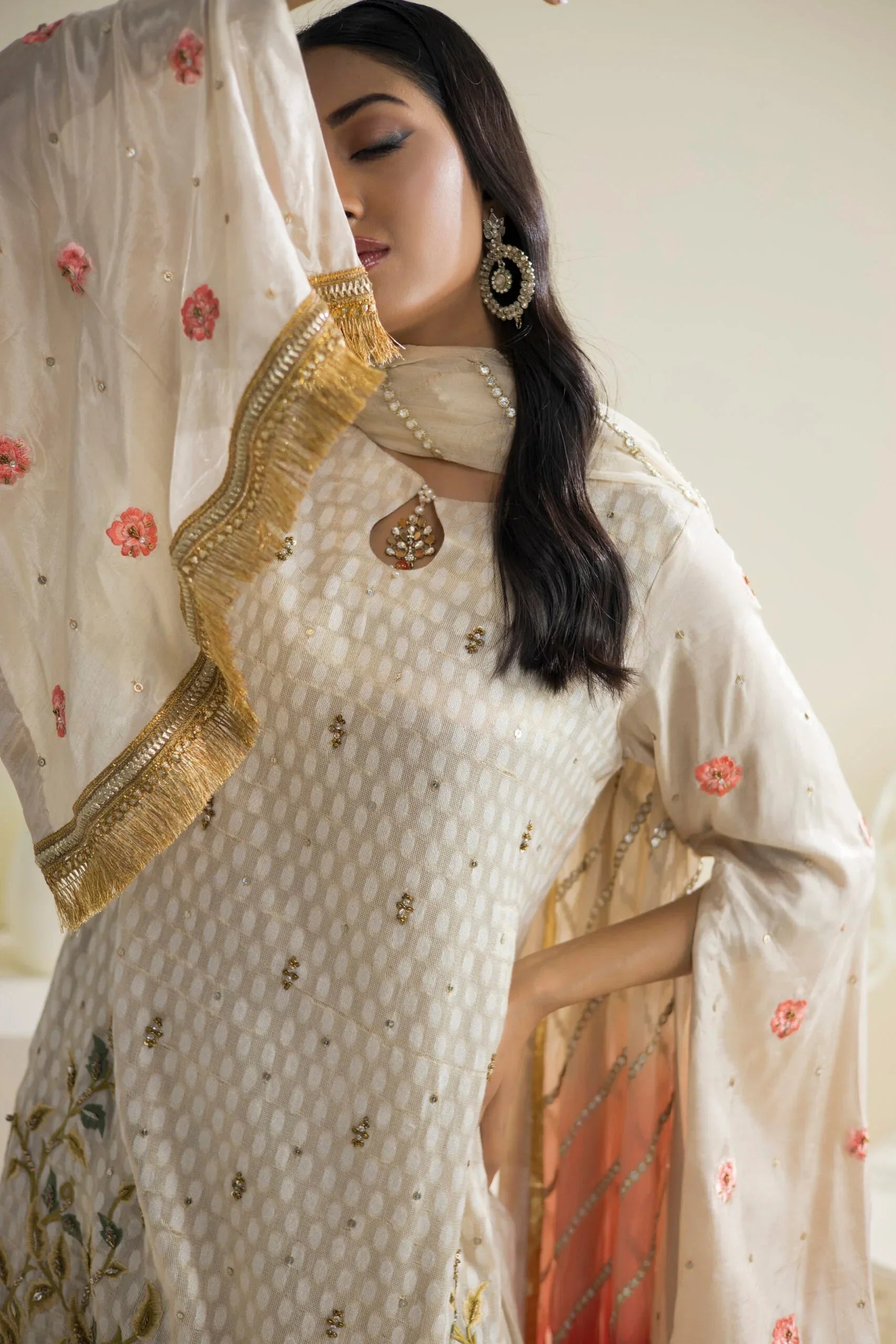 Farhat Jahan | Luxury Pret | Qainaat - Aqsa Fabrics