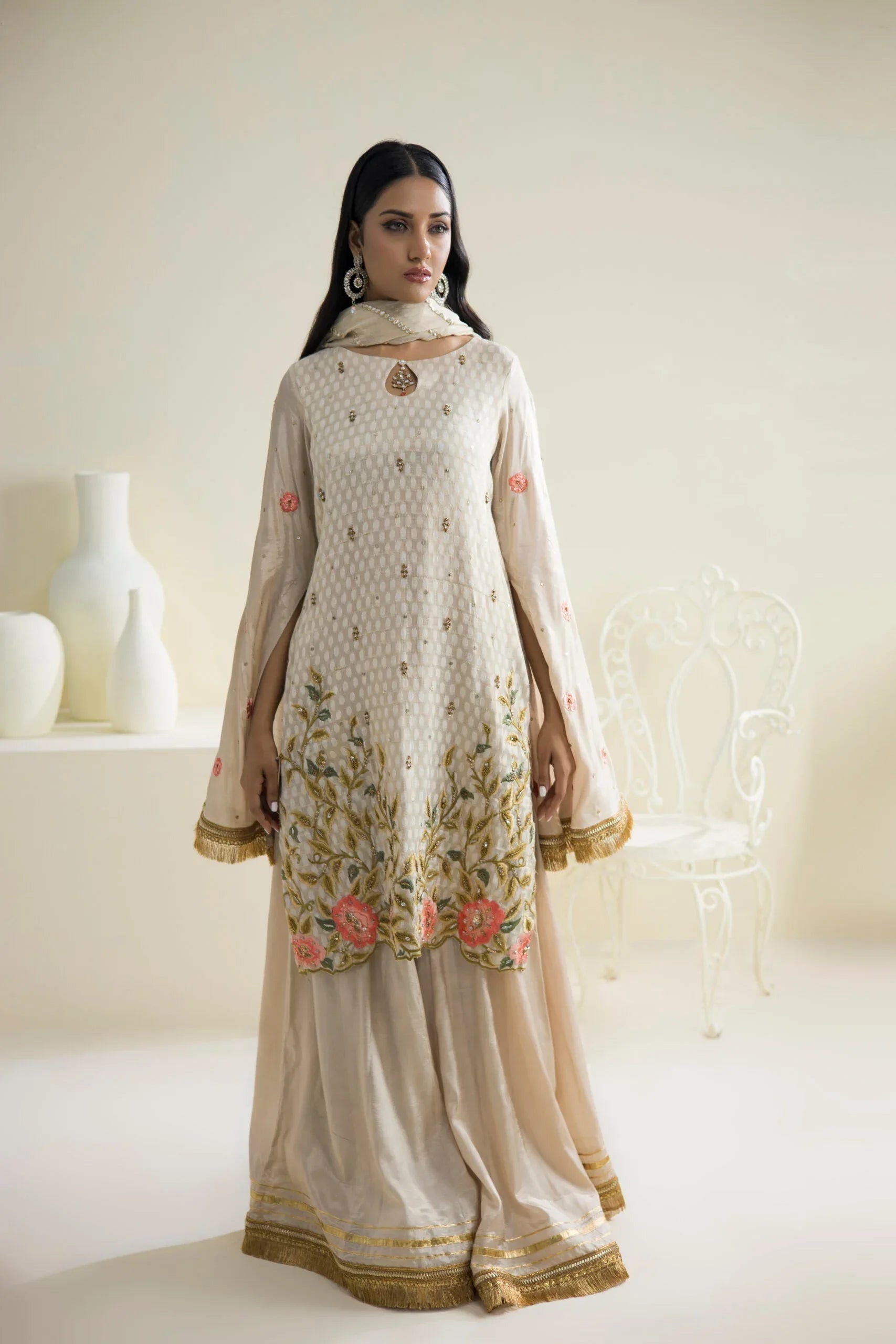 Farhat Jahan | Luxury Pret | Qainaat - Aqsa Fabrics