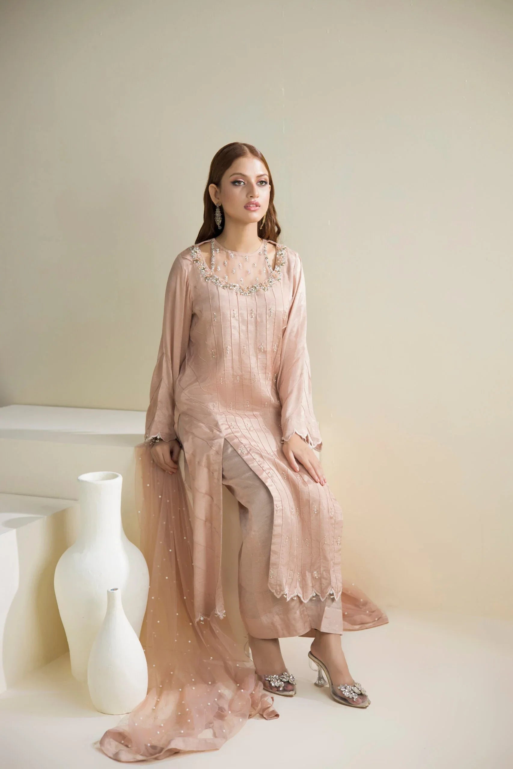 Farhat Jahan | Luxury Pret | Lily - Aqsa Fabrics
