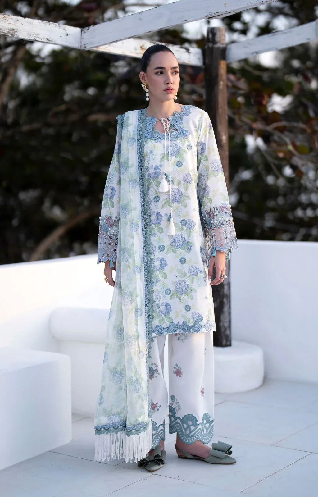 AJR Couture | Printakari Lawn 25 | Isle - Aqsa Fabrics