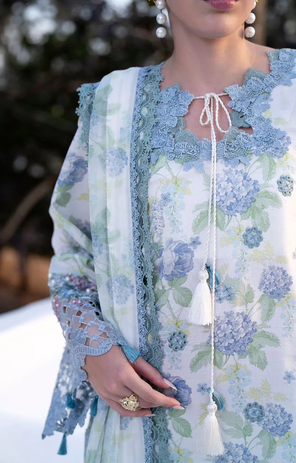 AJR Couture | Printakari Lawn 25 | Isle - Aqsa Fabrics