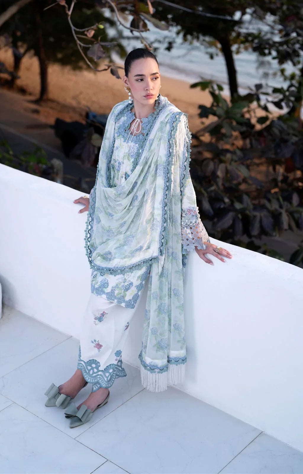 AJR Couture | Printakari Lawn 25 | Isle - Aqsa Fabrics