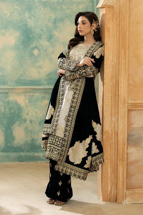 Imrozia Premium | Rukh e Makhmal |  Firaaq - Aqsa Fabrics