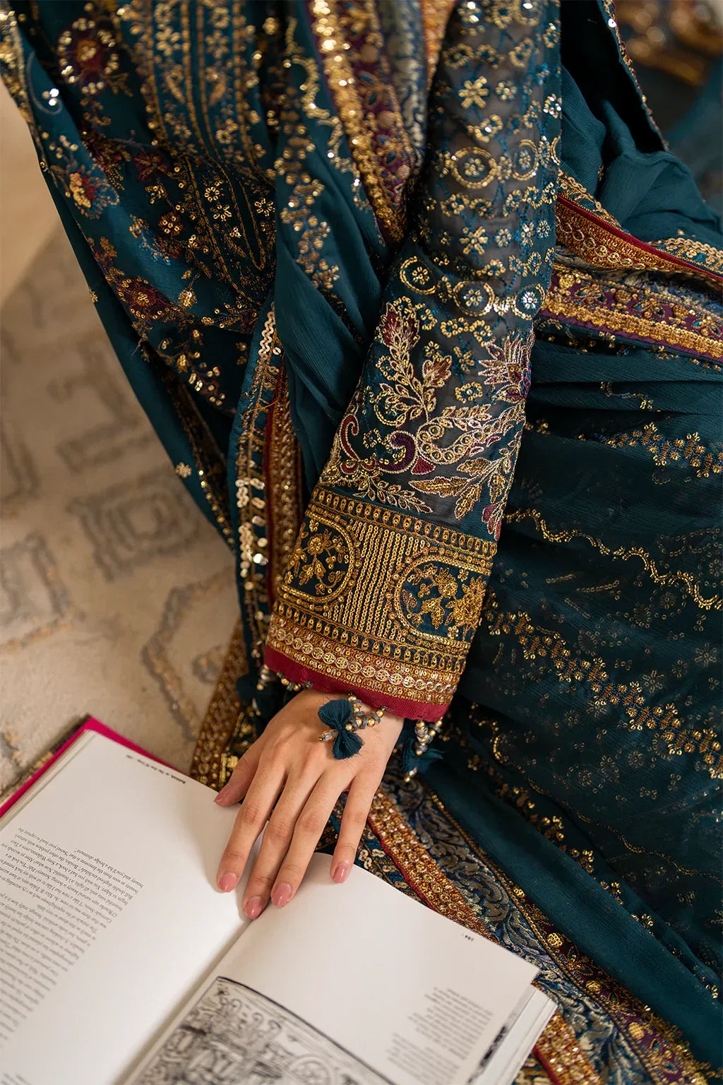 IZNIK Chinon Vol-02 Embroidered Chiffon 3Pc Suit CC-46 - Aqsa Fabrics